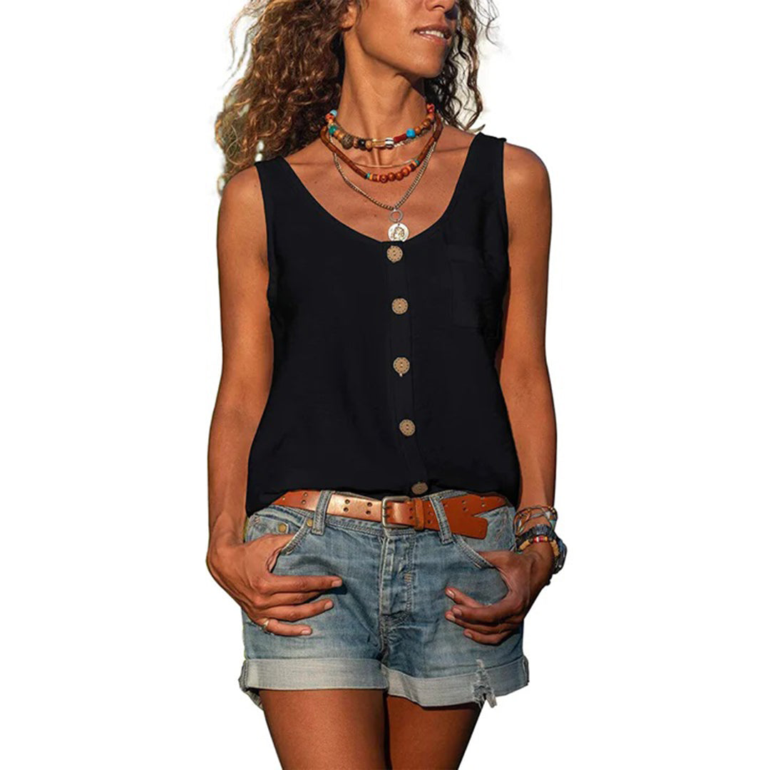 WILLA - Fashionable Sleeveless Casual Top