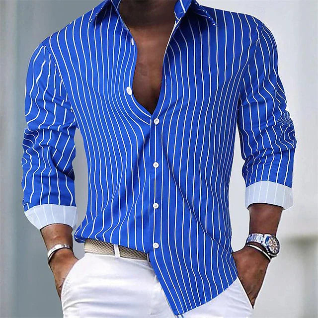 Enzo™ - Classic Striped Shirt