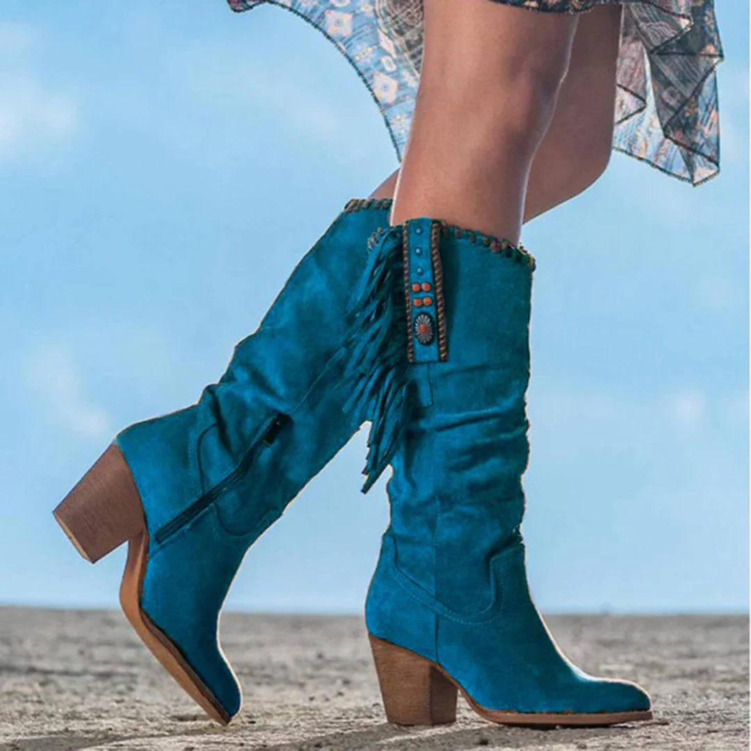 DELILAH - Bohemian Style Western Boots