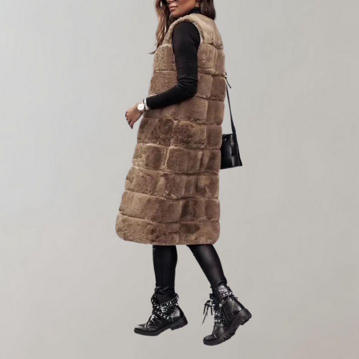 Stylish Long Winter Jacket Vest for Women by Haika