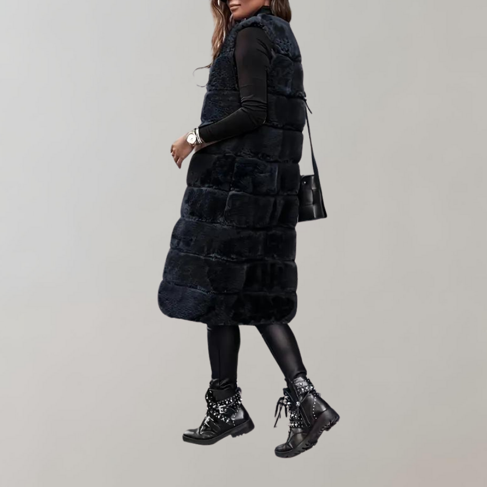 Stylish Long Winter Jacket Vest for Women by Haika
