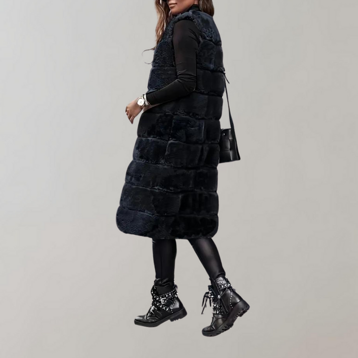 Stylish Long Winter Jacket Vest for Women by Haika