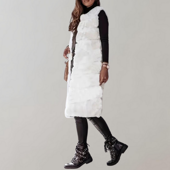 Stylish Long Winter Jacket Vest for Women by Haika