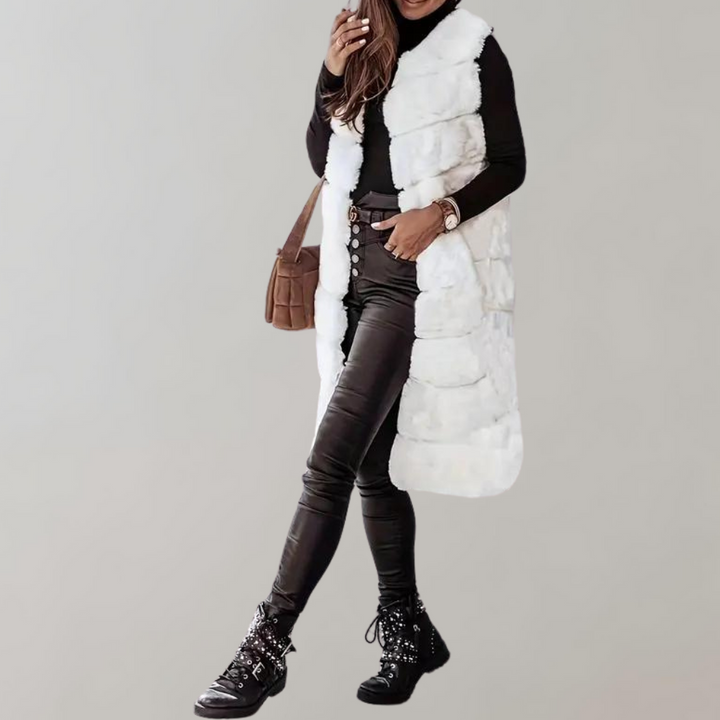 Stylish Long Winter Jacket Vest for Women by Haika