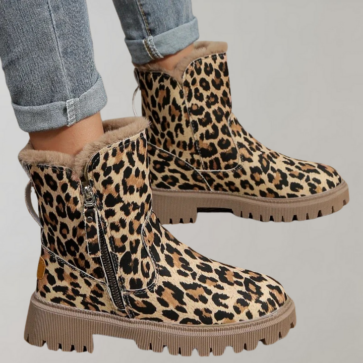 Kathy - Stylish Women's Boots with Luxury Leopard Print for a Trendy Look