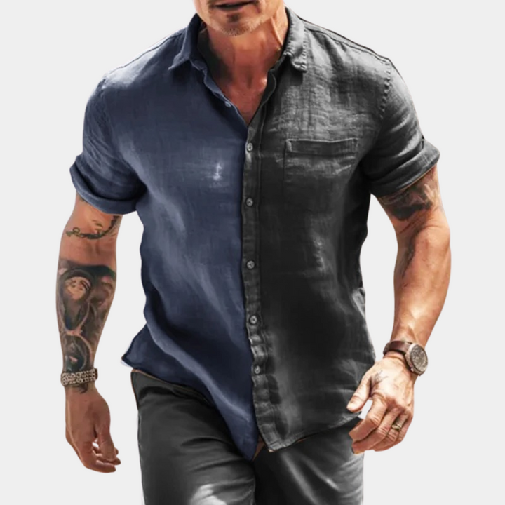 Beau - Stylish Casual Men's Half-Sleeve Shirt