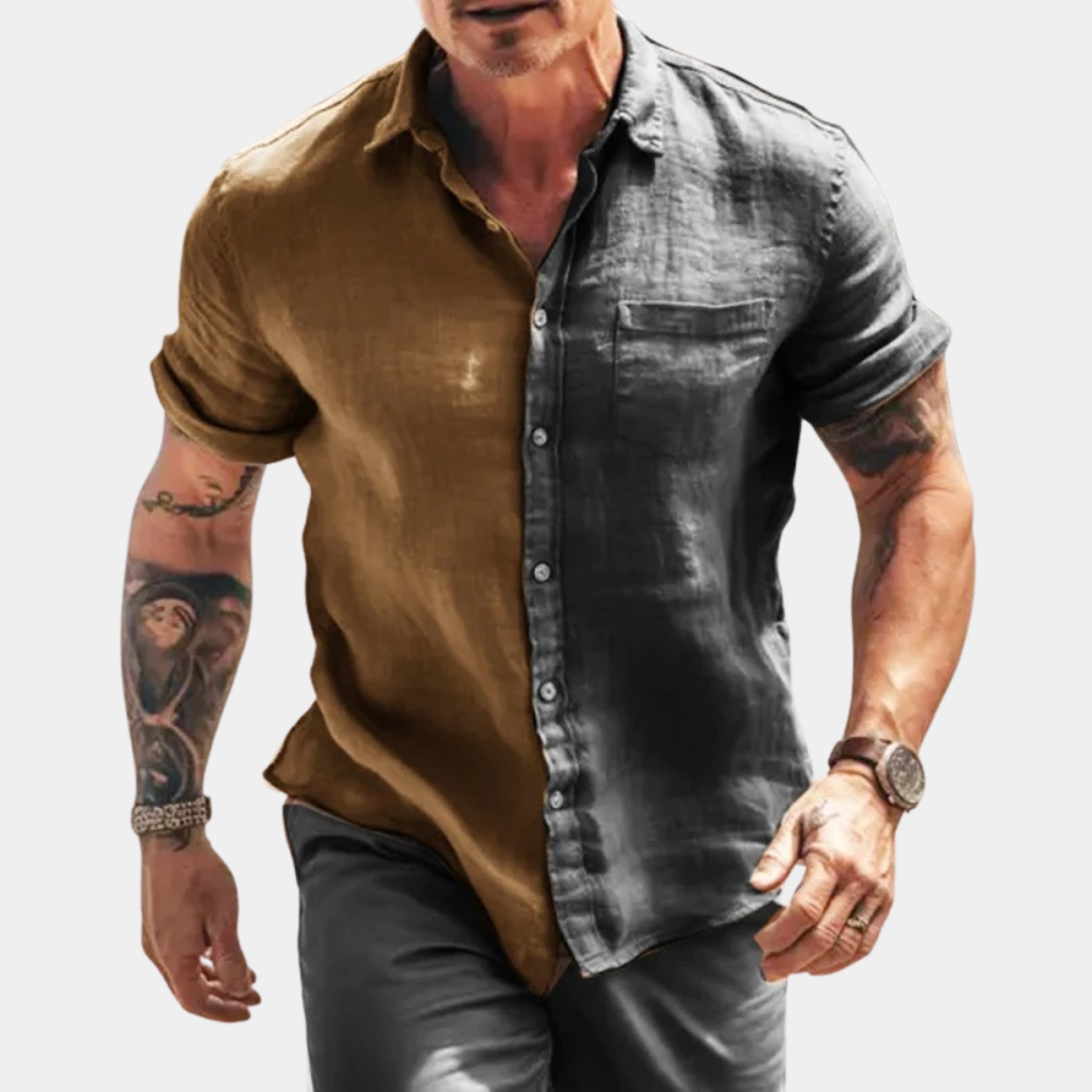 Beau - Stylish Casual Men's Half-Sleeve Shirt