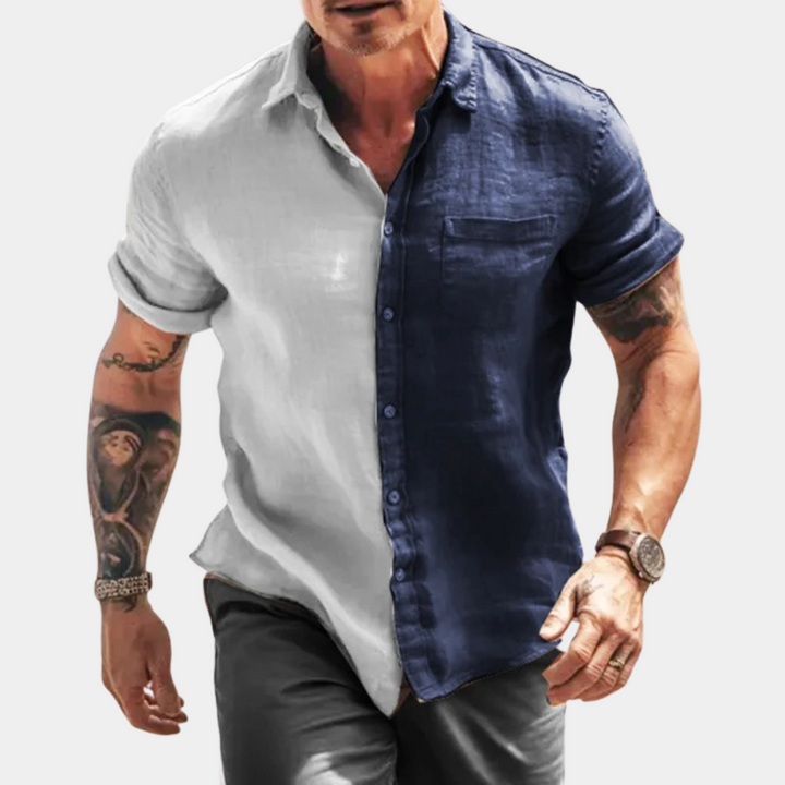 Beau - Stylish Casual Men's Half-Sleeve Shirt