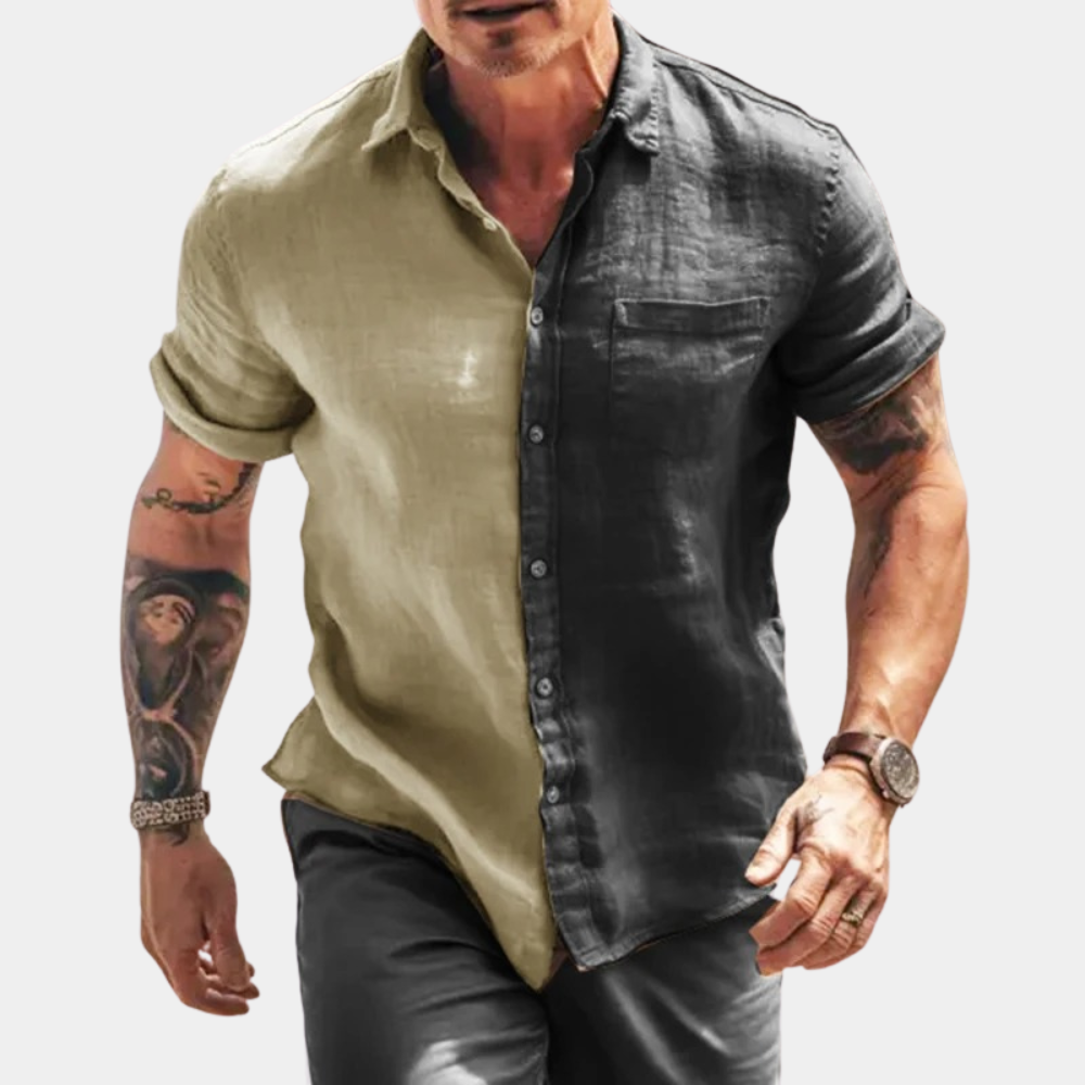 Beau - Stylish Casual Men's Half-Sleeve Shirt