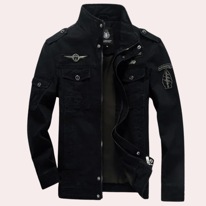 Trendy Dominico - Casual Windbreaker with Stylish Stand-up Collar