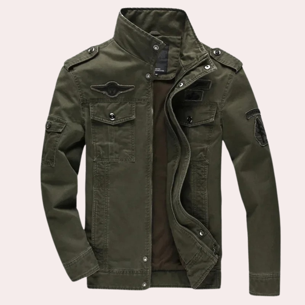 Trendy Dominico - Casual Windbreaker with Stylish Stand-up Collar