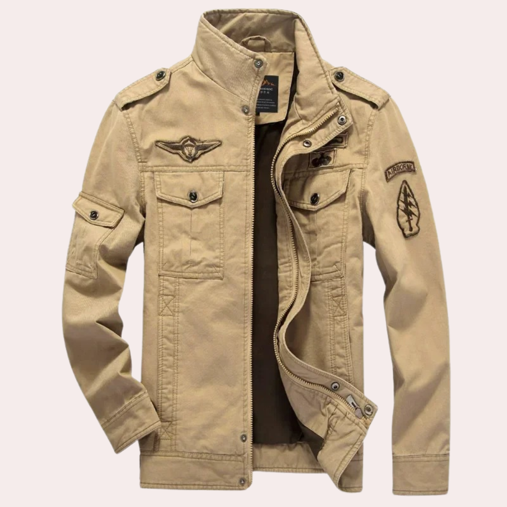 Trendy Dominico - Casual Windbreaker with Stylish Stand-up Collar