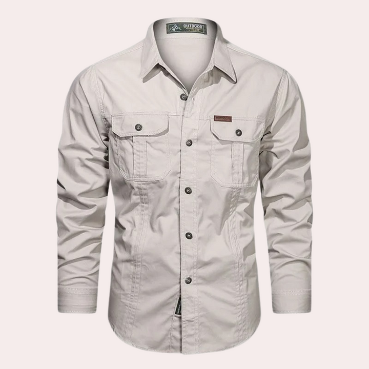 Barbeau - Stylish Men's Casual Shirt for Outdoors Adventures