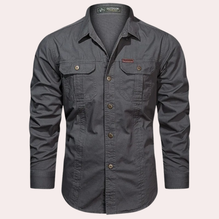 Barbeau - Stylish Men's Casual Shirt for Outdoors Adventures