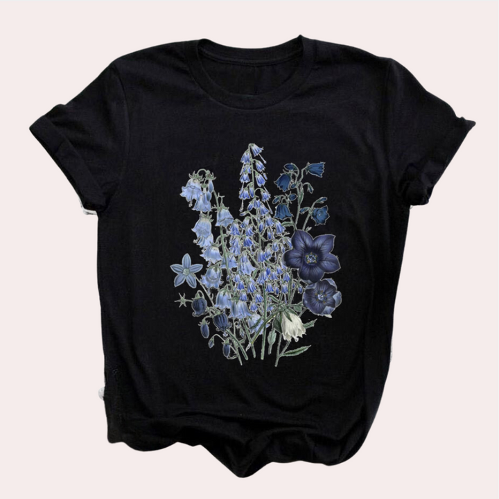 Stylish Women's T-Shirt with Eye-Catching Decorative Print by Mirielle