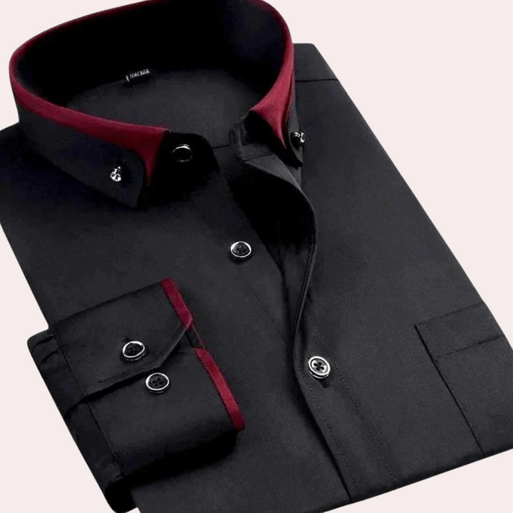 Caspian - Elegant men's shirt with button details