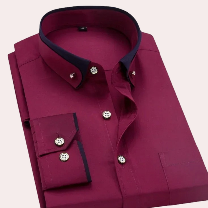 Caspian - Elegant men's shirt with button details