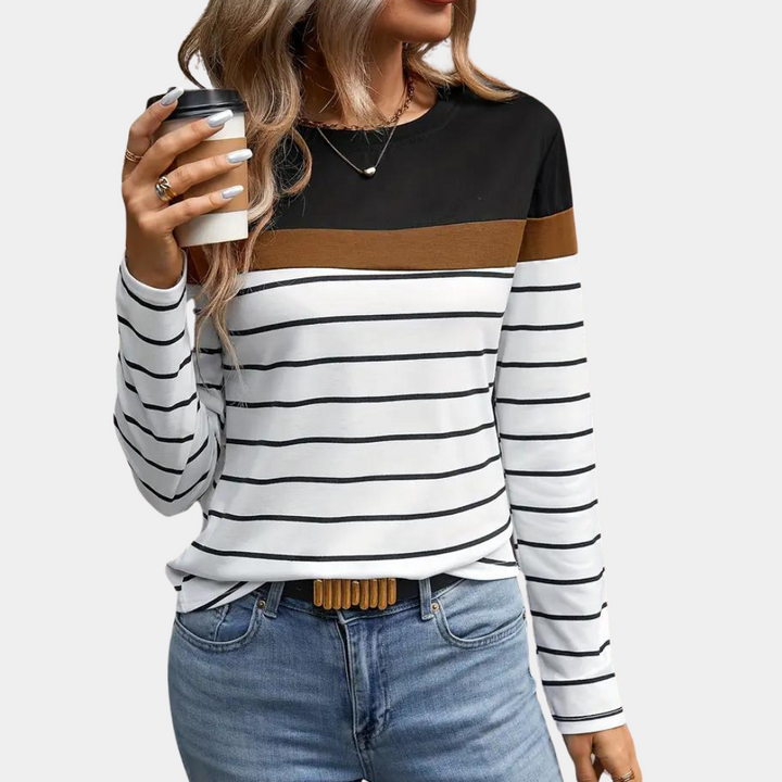 Solveiga - Elegant Striped T-shirt for Women