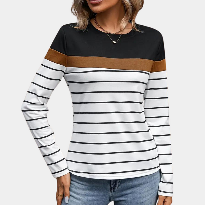 Solveiga - Elegant Striped T-shirt for Women