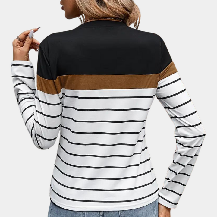 Solveiga - Elegant Striped T-shirt for Women