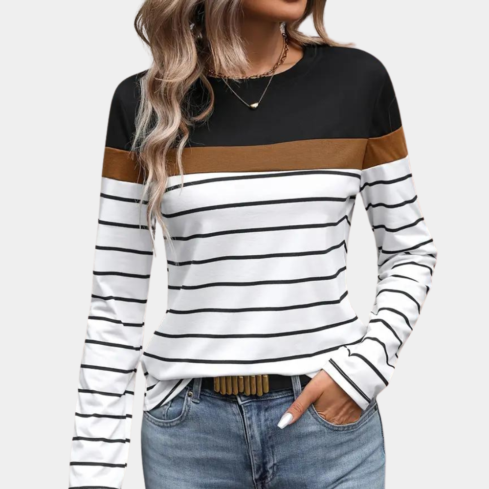 Solveiga - Elegant Striped T-shirt for Women