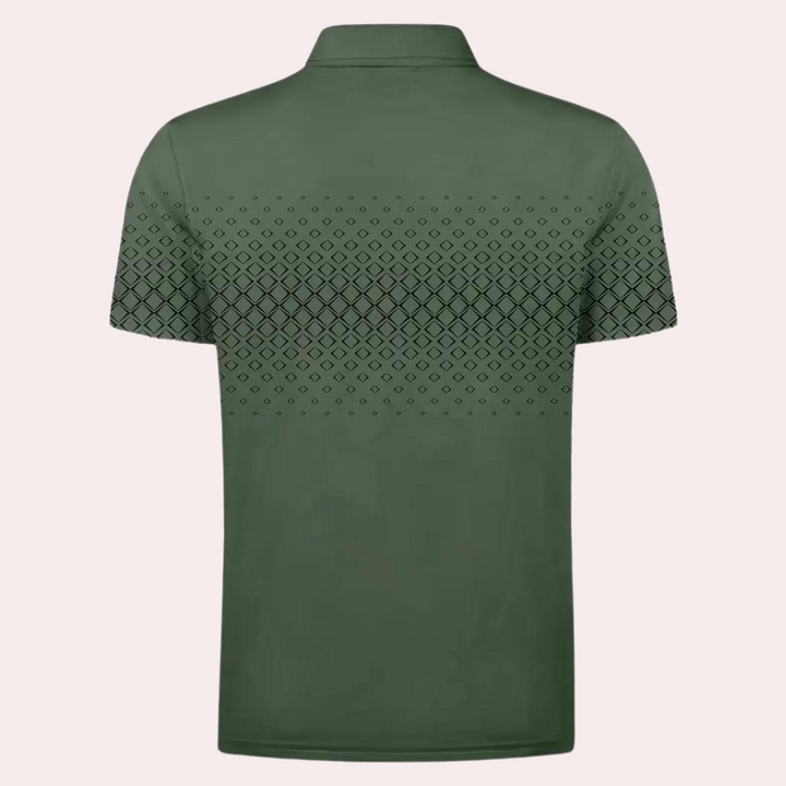 Stylish printed men's polo shirt