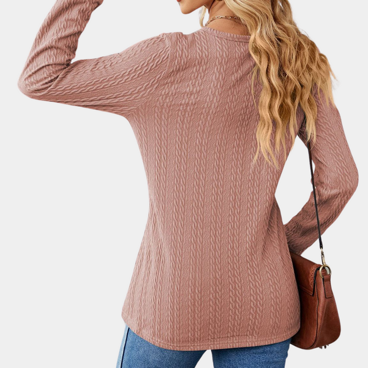 Elegant Women's Long-Sleeved Blouse