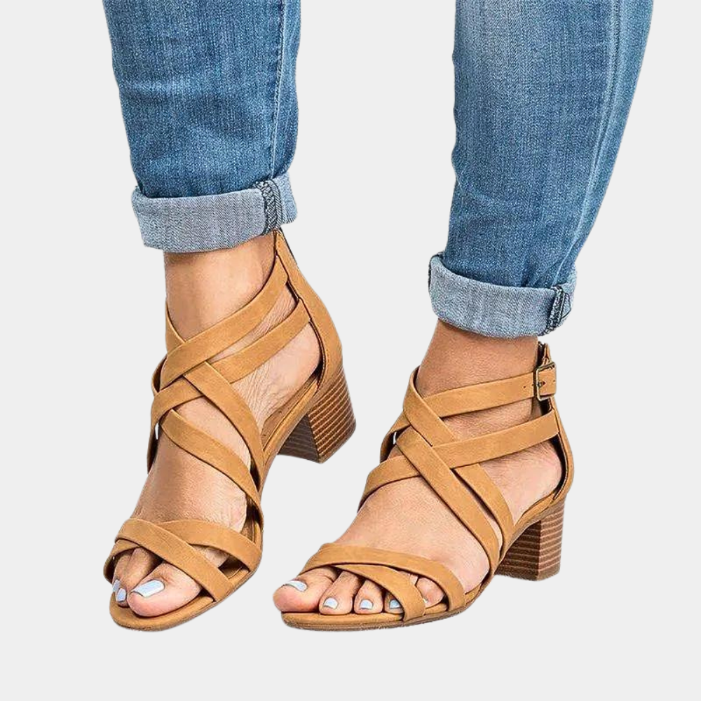 Stylish Women's Sandals with Trendy Step Height Heel