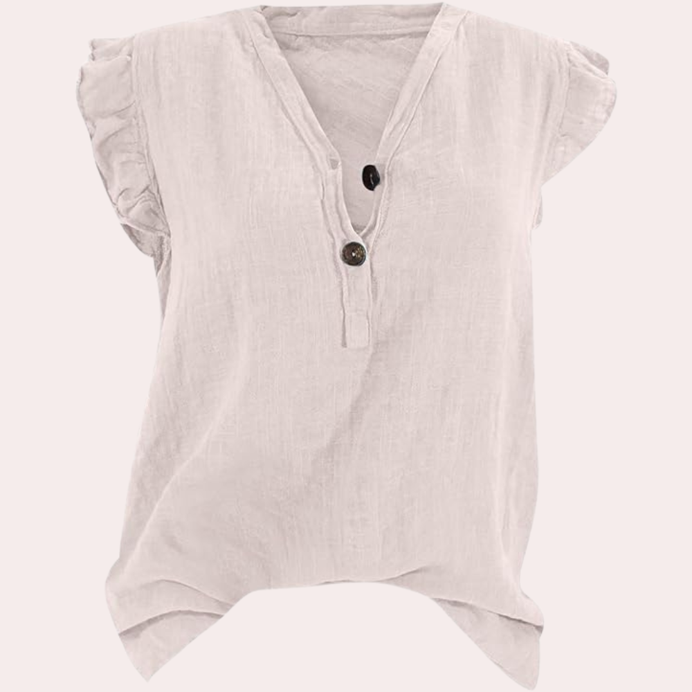 Trendy V-Neck Casual Women's Top