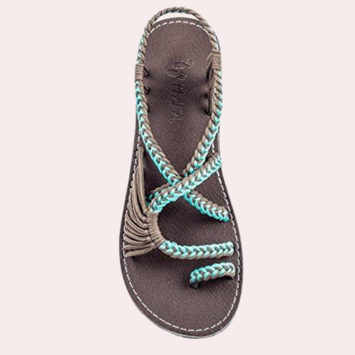 Vibrant and fashionable beach sandals for women