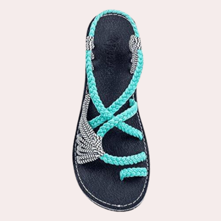 Vibrant and fashionable beach sandals for women