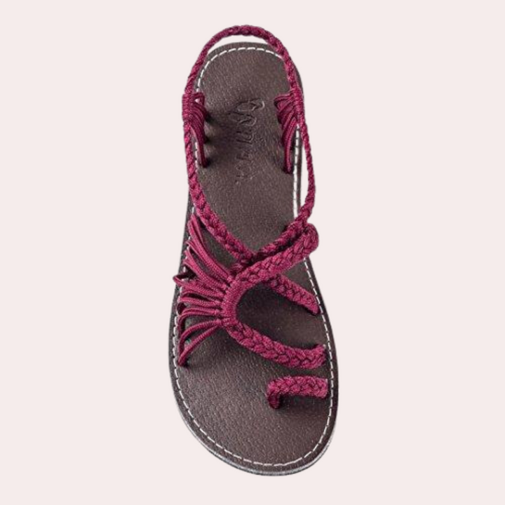 Vibrant and fashionable beach sandals for women