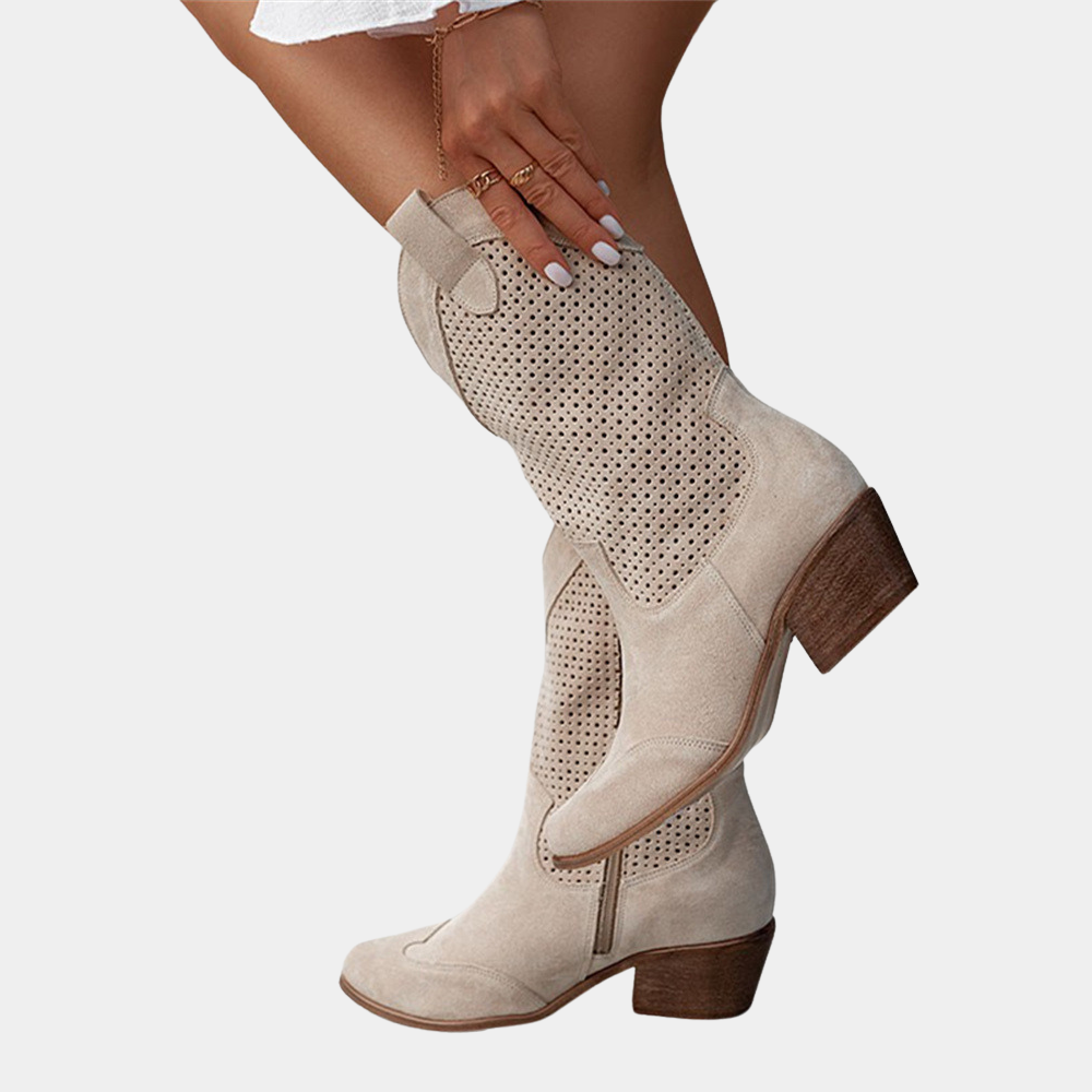 Stylish breathable cowboy boots for women