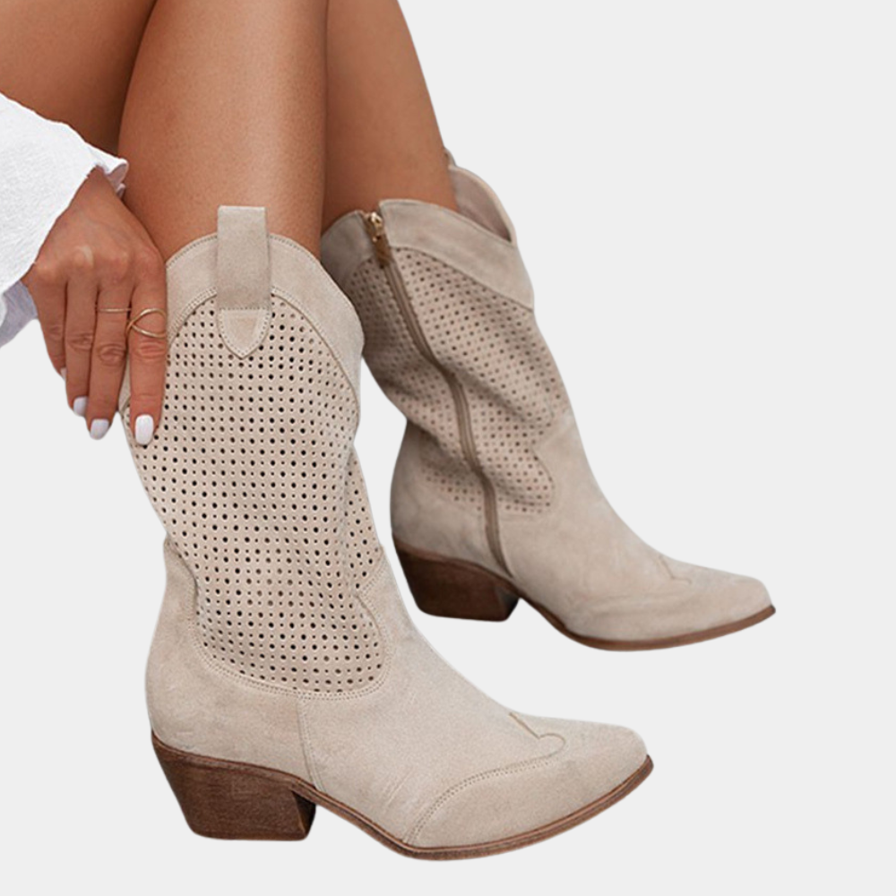 Stylish breathable cowboy boots for women