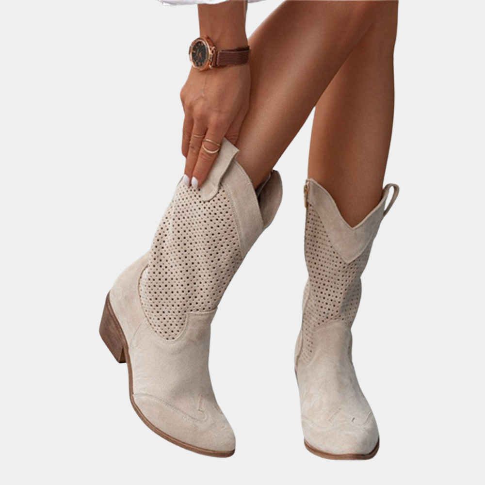 Stylish breathable cowboy boots for women