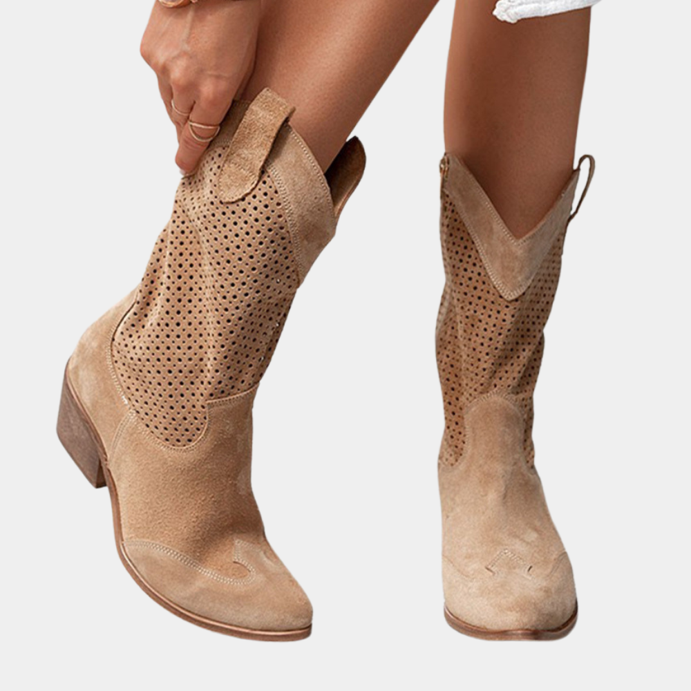 Stylish breathable cowboy boots for women