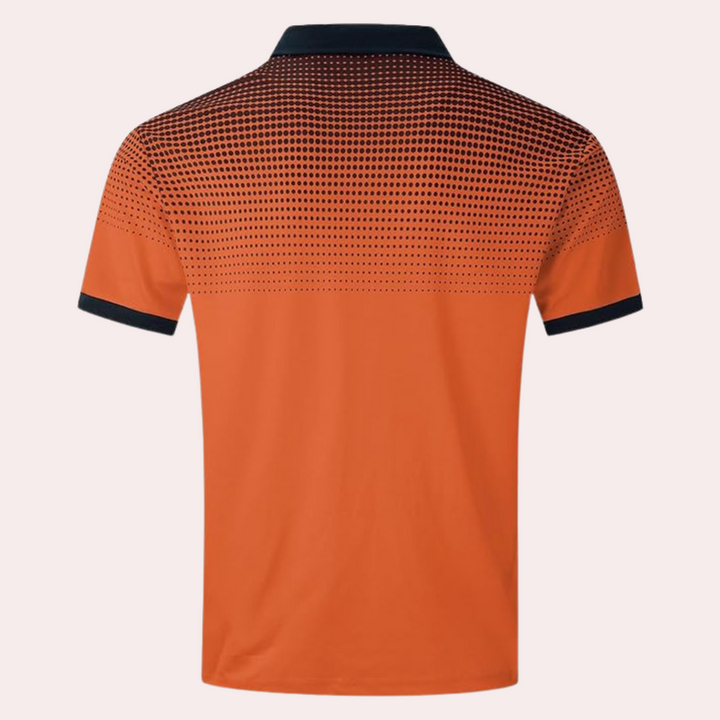 Stylish orange men's shirt for a casual look