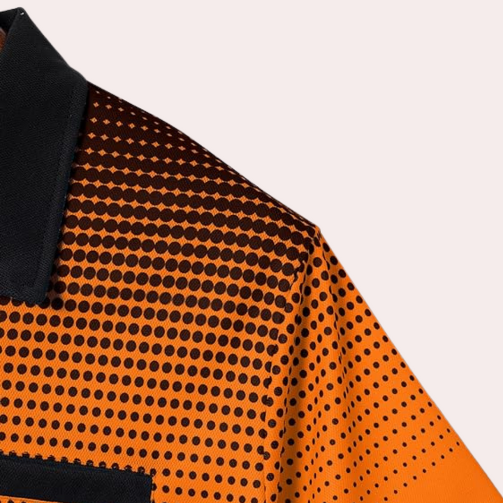 Stylish orange men's shirt for a casual look