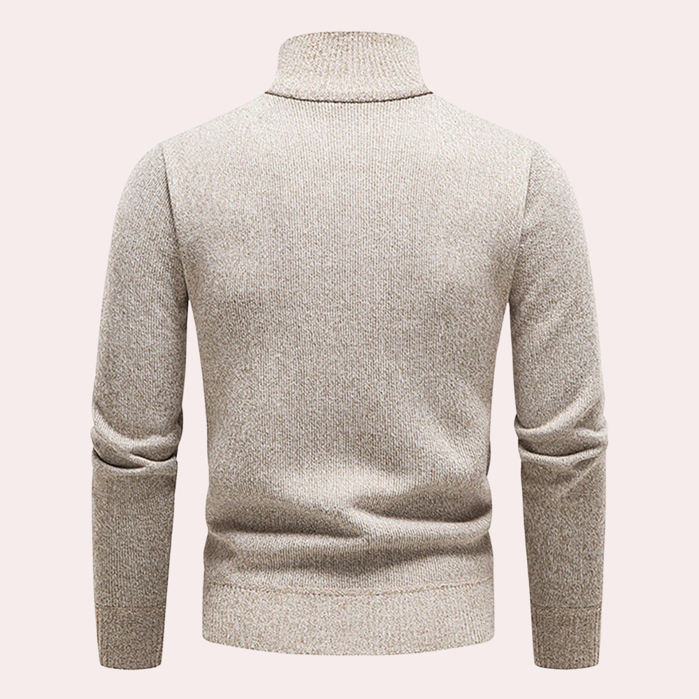 Ignatius - Timeless Elegance: Half Zip Sweater for the Contemporary Man