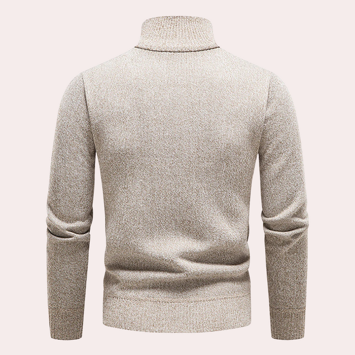 Ignatius - Timeless Elegance: Half Zip Sweater for the Contemporary Man