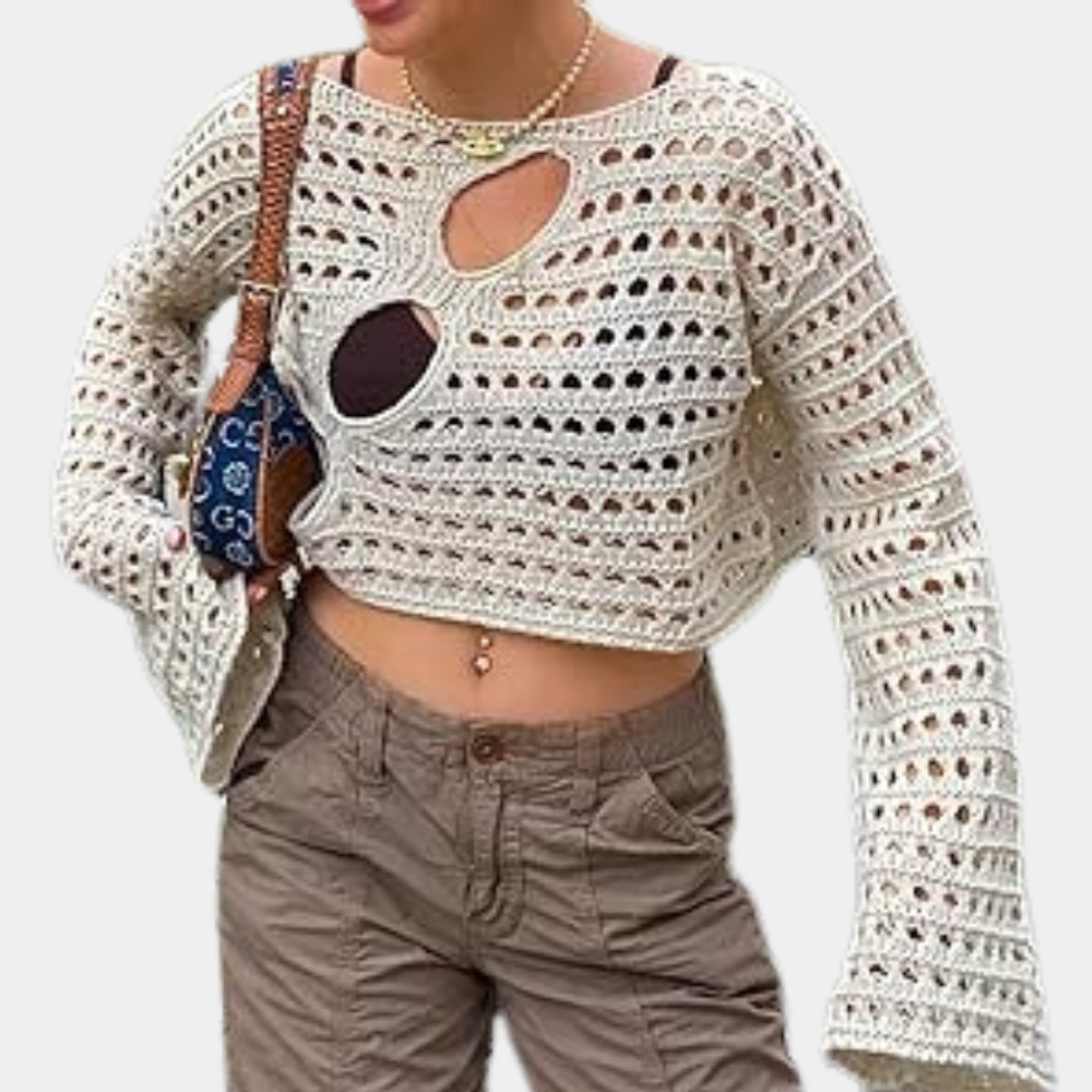 Chic Knitted Women's Crop Top