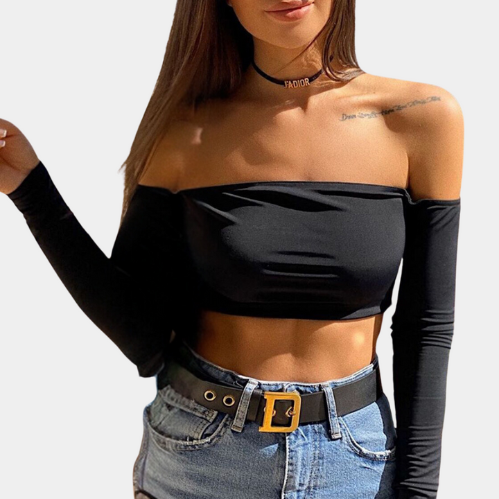 Chic Off-Shoulder Women's Top