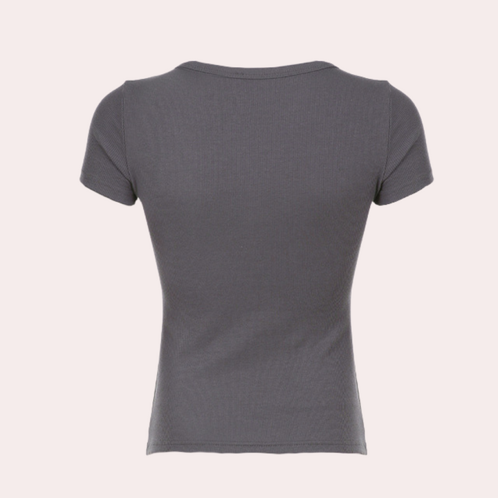 Stylish Short-Sleeved Casual Women's Top