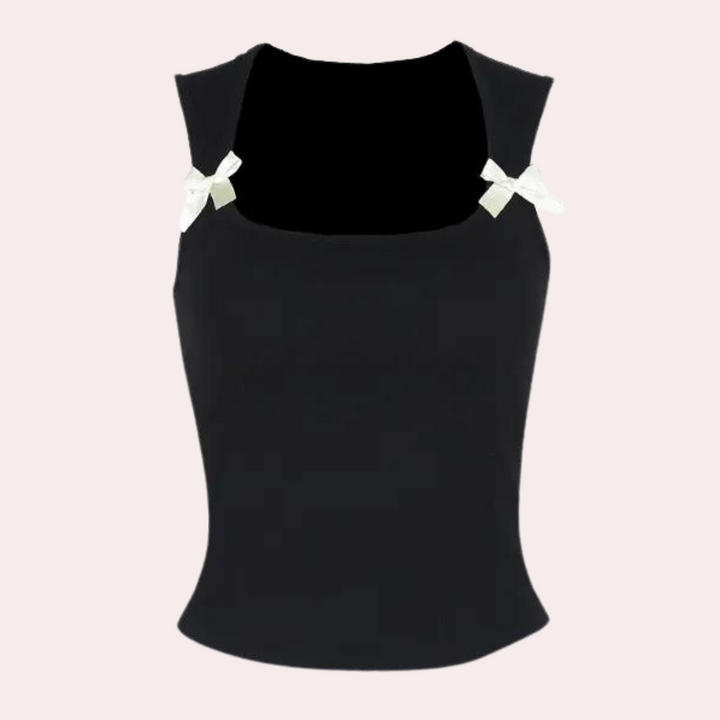 Elegant women's blouse with ribbon detail