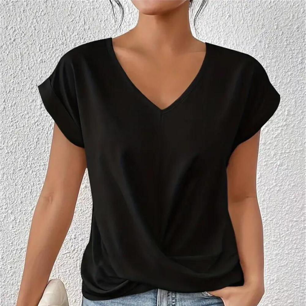 V-neck Damenbluse - Elegant and Comfortable!