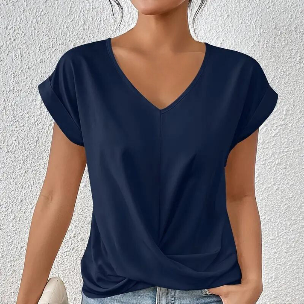 V-neck Damenbluse - Elegant and Comfortable!