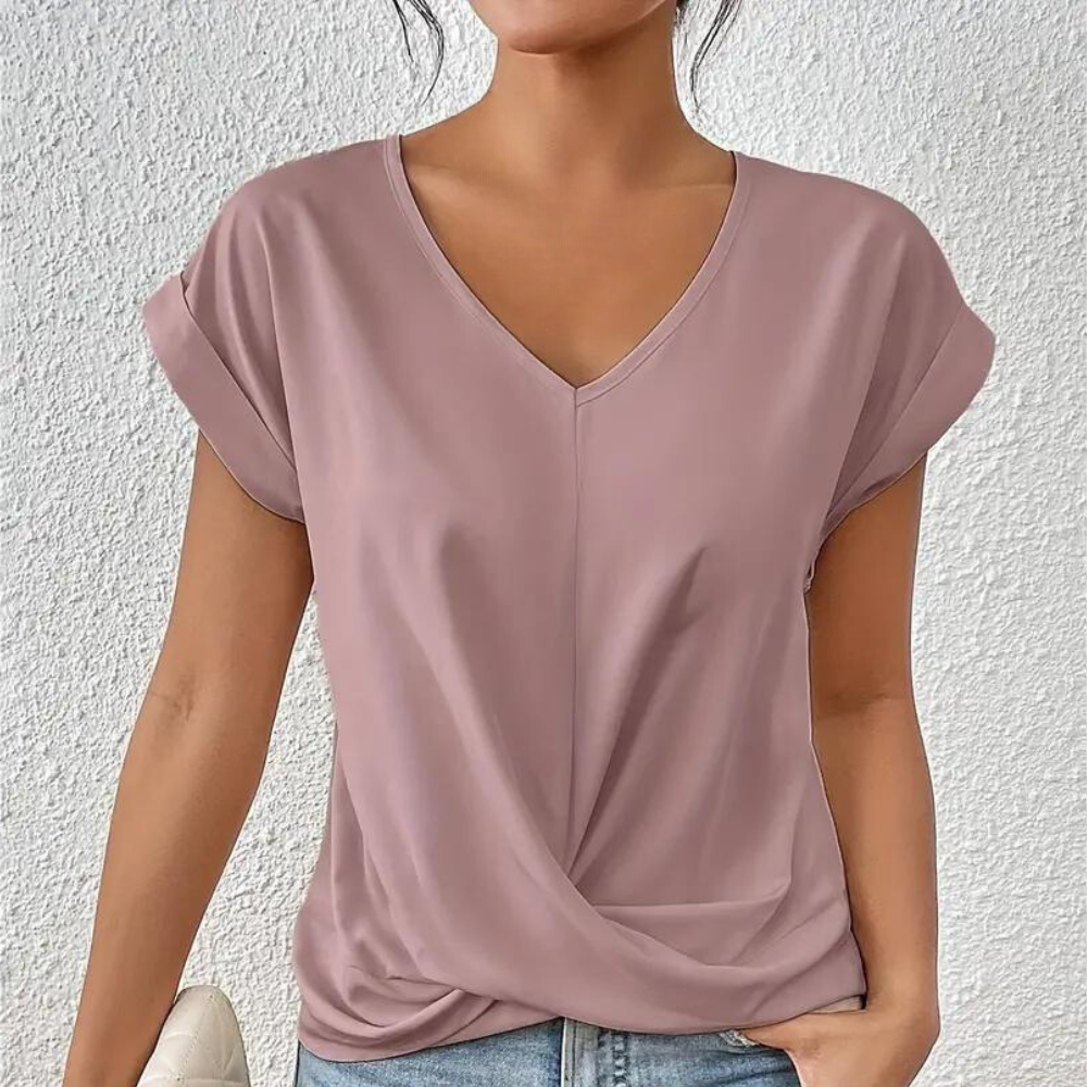 V-neck Damenbluse - Elegant and Comfortable!