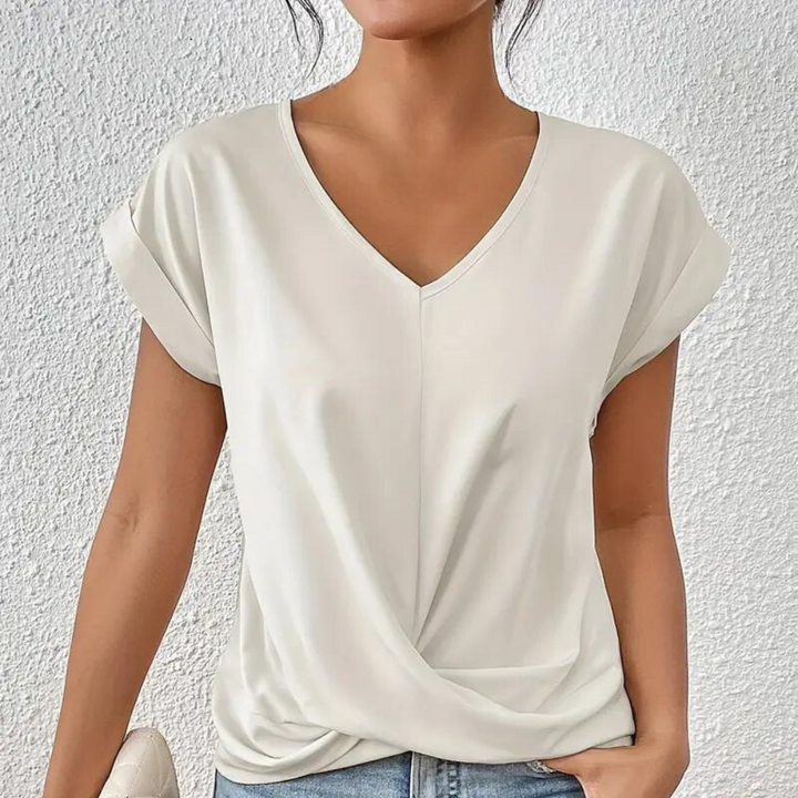 V-neck Damenbluse - Elegant and Comfortable!