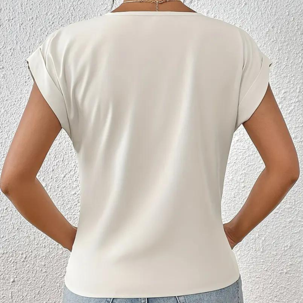 V-neck Damenbluse - Elegant and Comfortable!