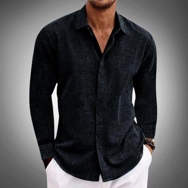 Claudio - Elegant Long-sleeved Men's Classic Style Shirt